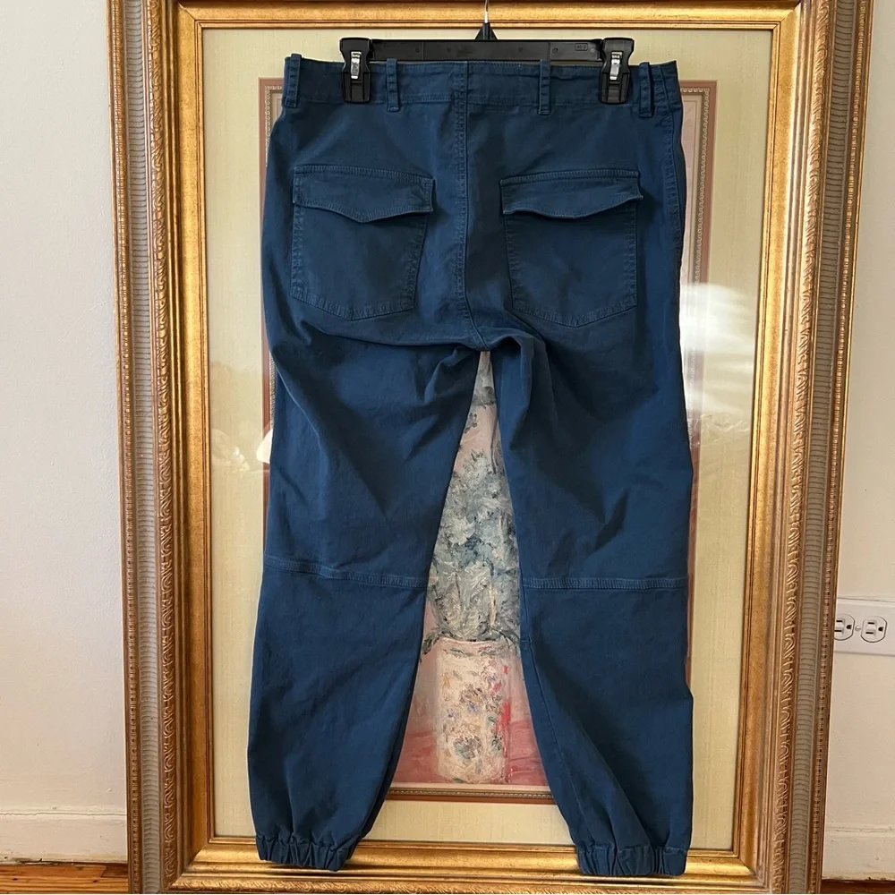 NWT nili lotan cropped military pant teal blue size 8 - Picture 5 of 8